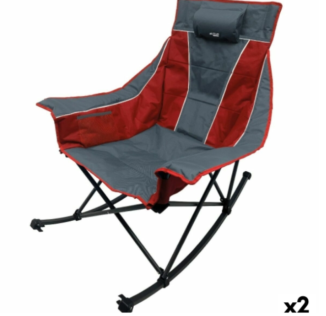 Foldable Camping Chair Aktive 51 x 97 x 100 cm (2 Units)