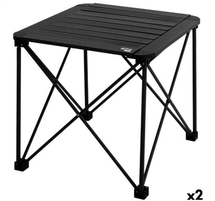 Folding Table Aktive 52 x 46 x 52 cm (2 Units)