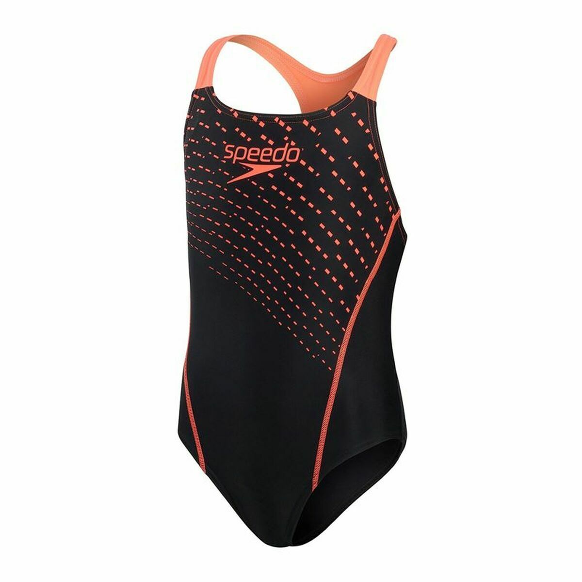 Swimsuit for Girls Speedo Medley Logo Medalist Black 9-10 Years