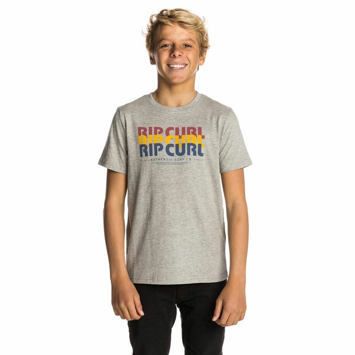 Children’s Short Sleeve T-Shirt Rip Curl Big Mama Grey 10 Years