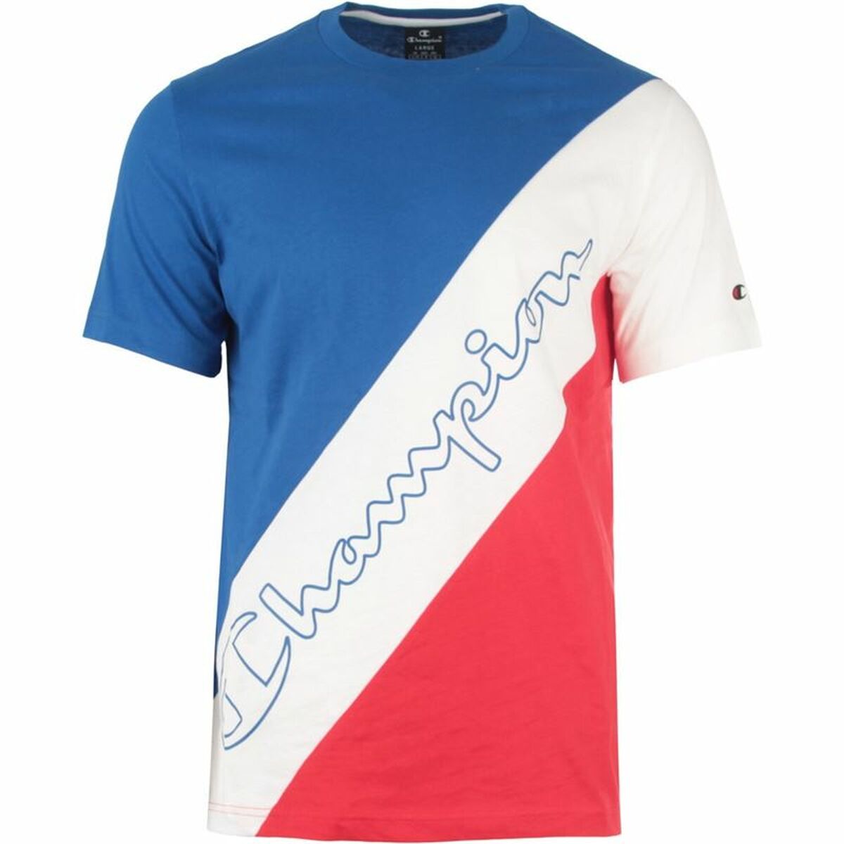 Men’s Short Sleeve T-Shirt Champion Sportswear Blue XS