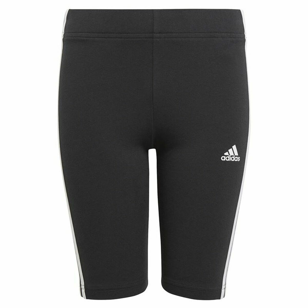 Sports Leggings for Children Adidas Essentials 3 Stripes Black 5-6 Years