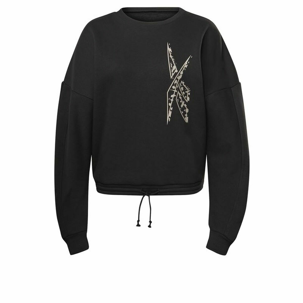 Women’s Sweatshirt without Hood Reebok Modern Safari Black L
