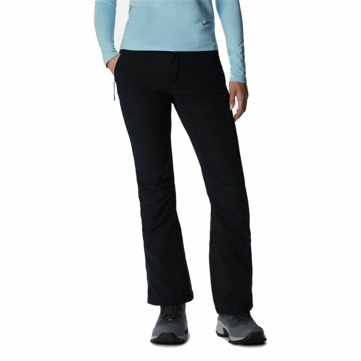 Long Sports Trousers Columbia Roffee Ridge IV Black Lady 40