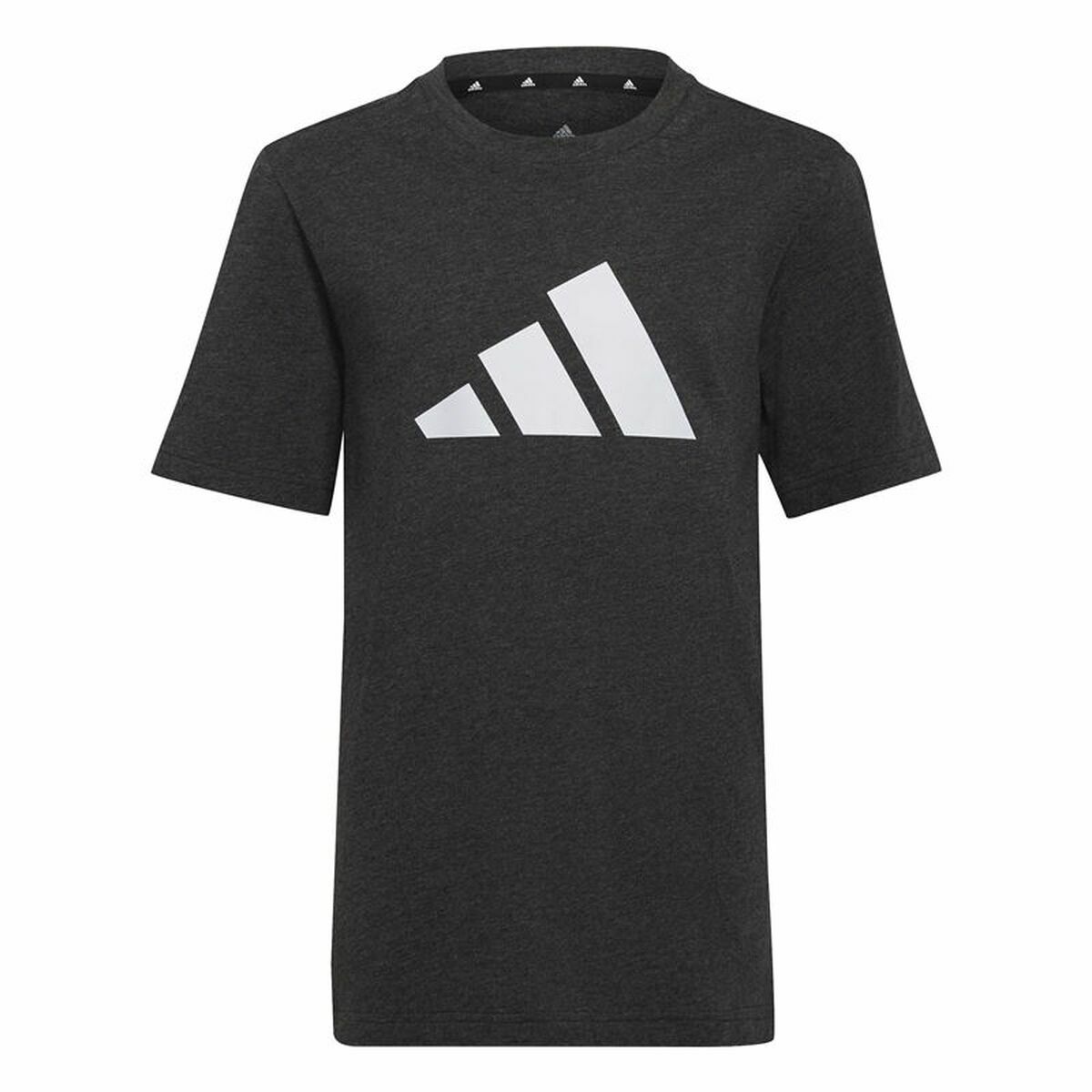 Child's Short Sleeve T-Shirt Adidas Future Icons Black 11-12 Years