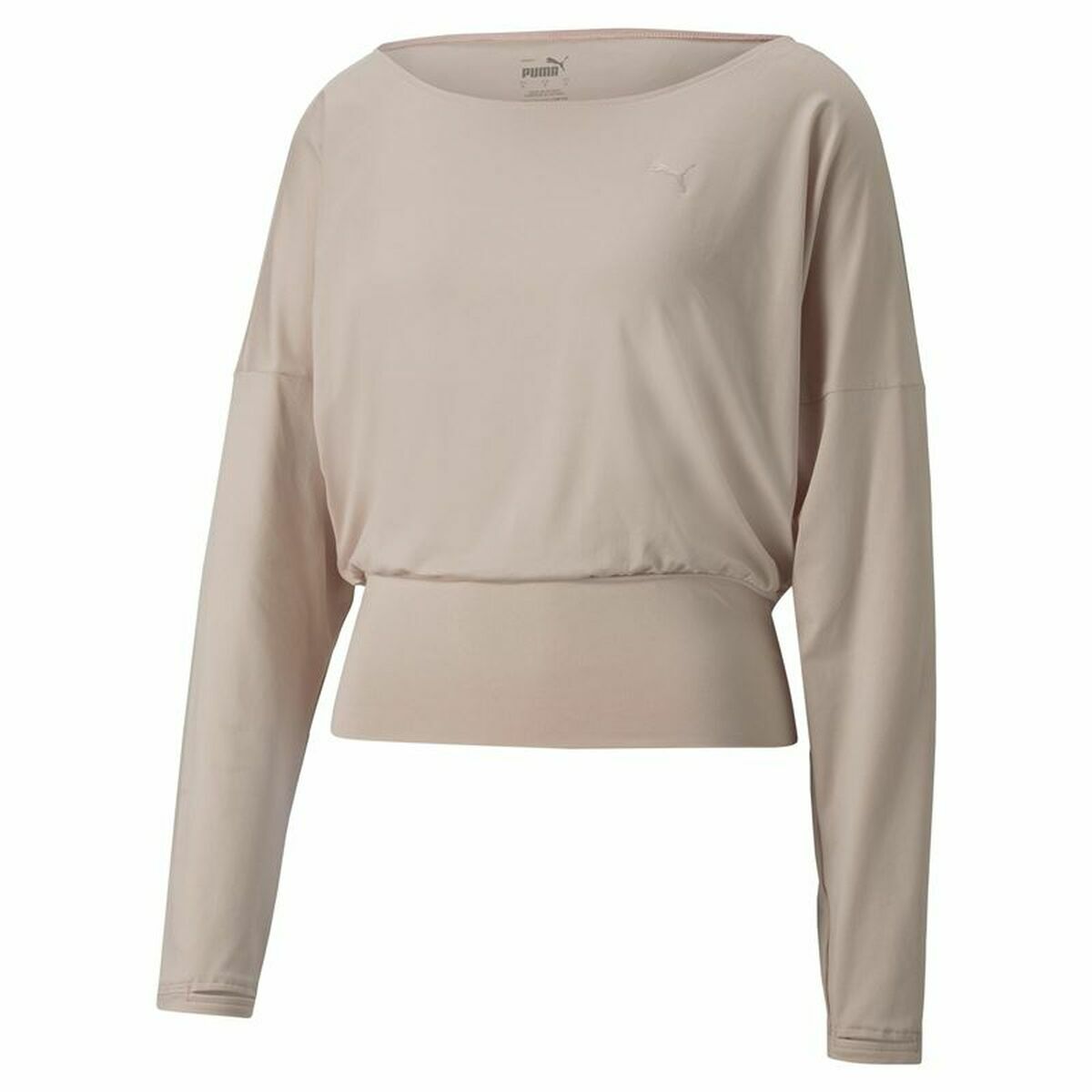 Women’s Sweatshirt without Hood Puma Studio Yogini Lite Salmon L