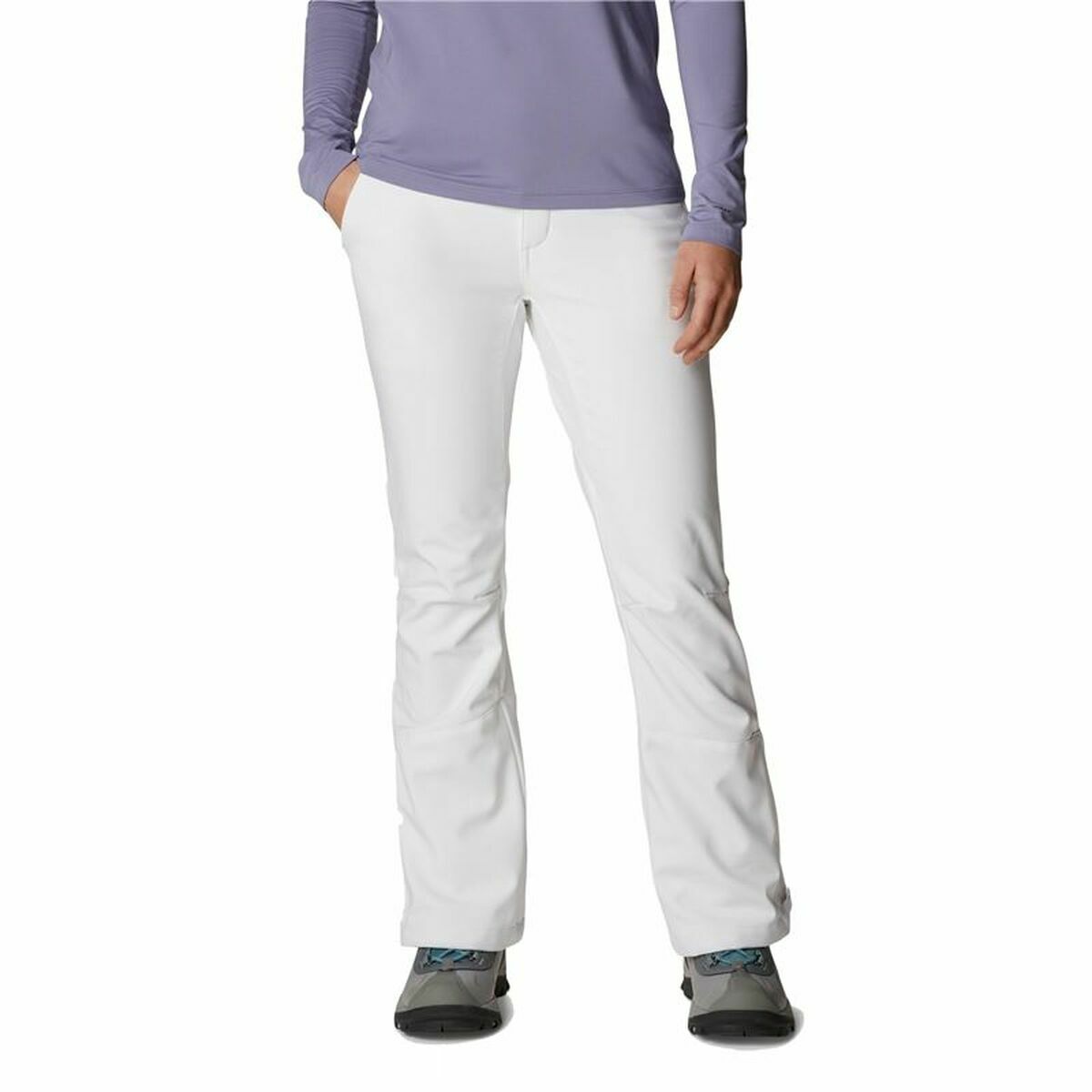 Long Sports Trousers Columbia Roffee Ridge IV Lady White 34
