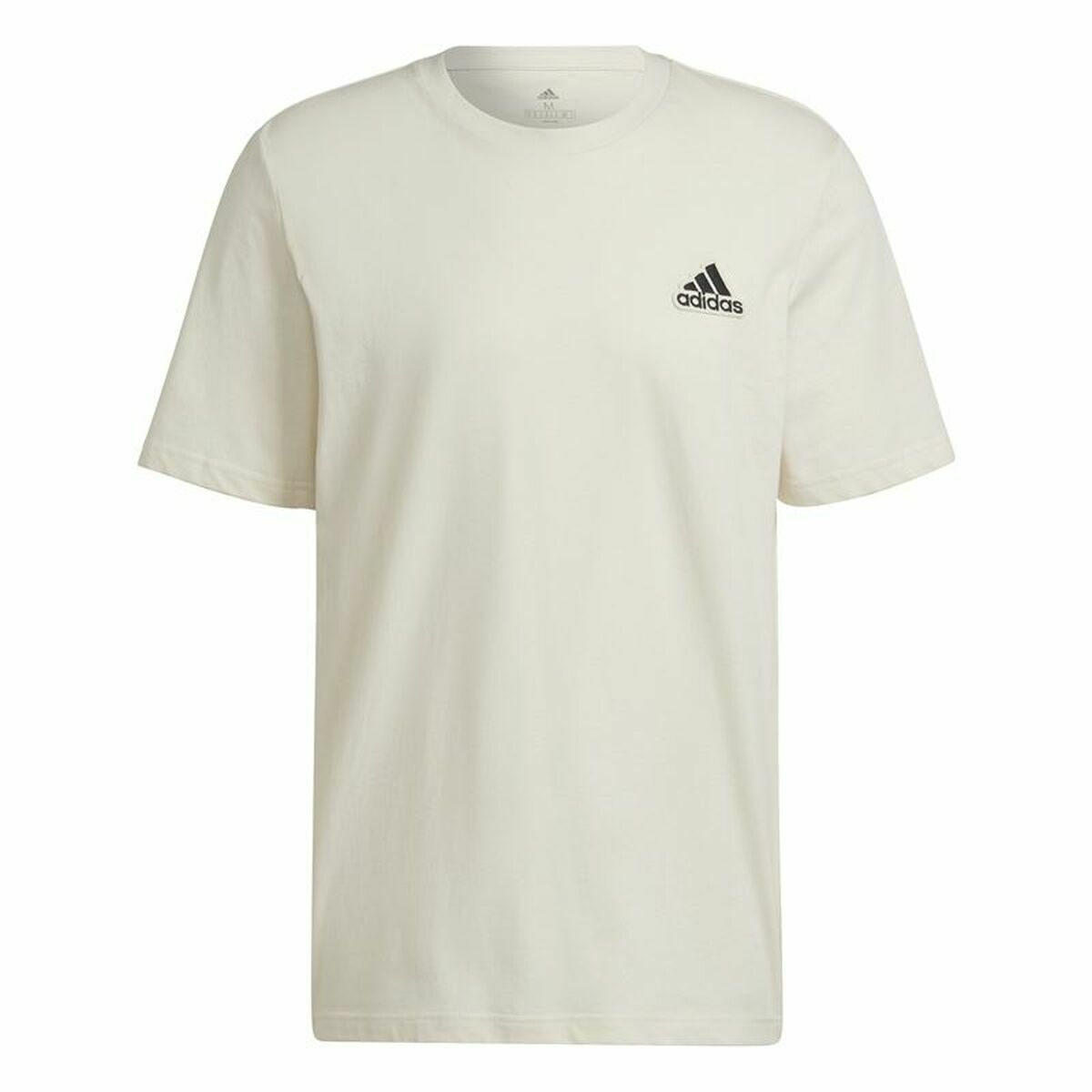 Men’s Short Sleeve T-Shirt Adidas Essentials Feelcomfy White L
