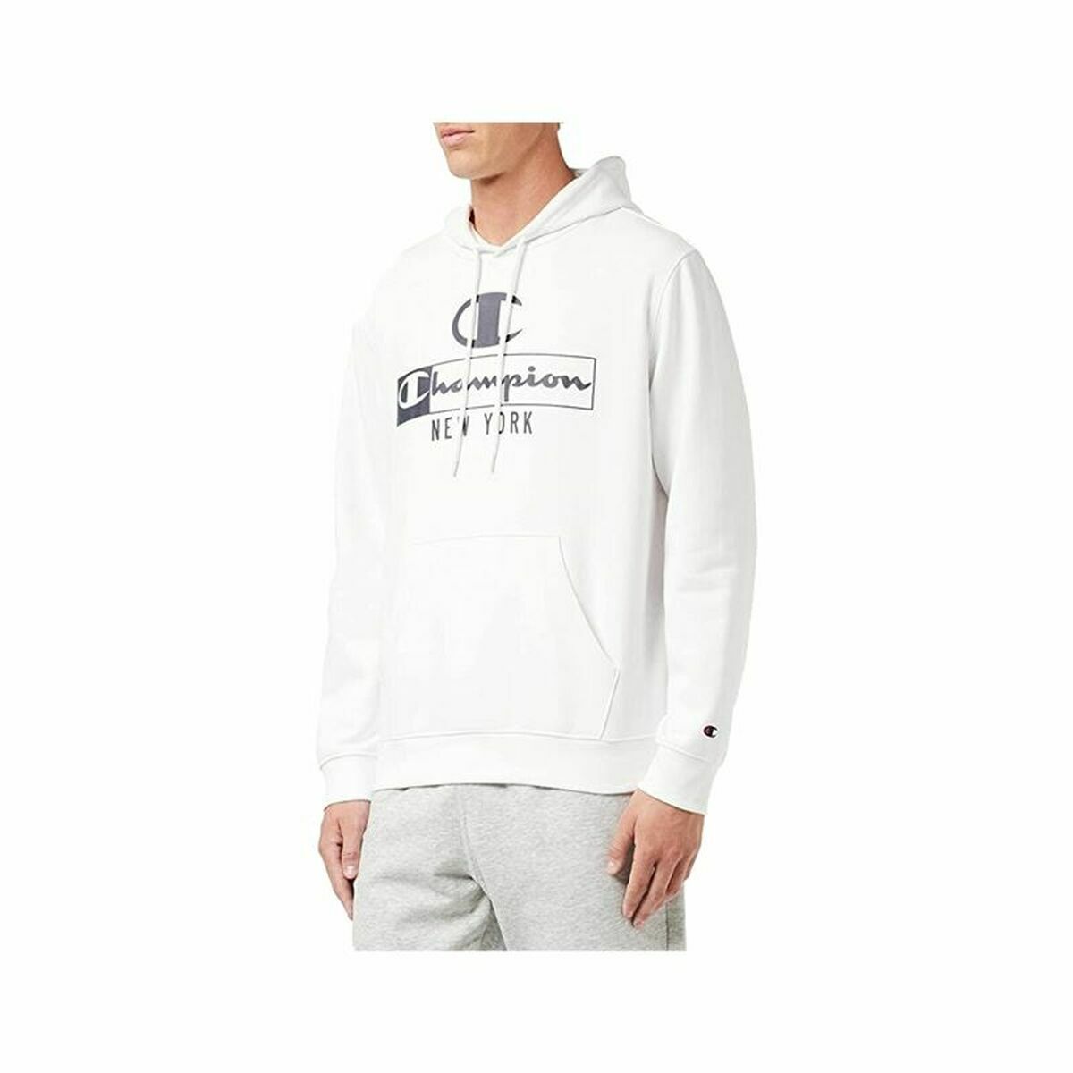 Men’s Hoodie Champion New York White L