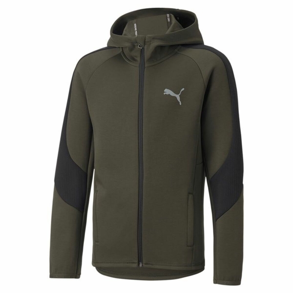 Children's Sports Jacket Puma Evostripe Dark green 7-8 Years