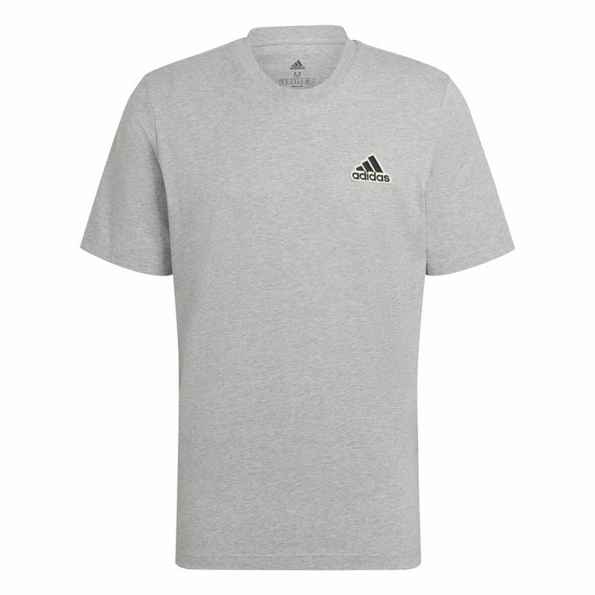 Men’s Short Sleeve T-Shirt Adidas Essentials Feelcomfy Grey L