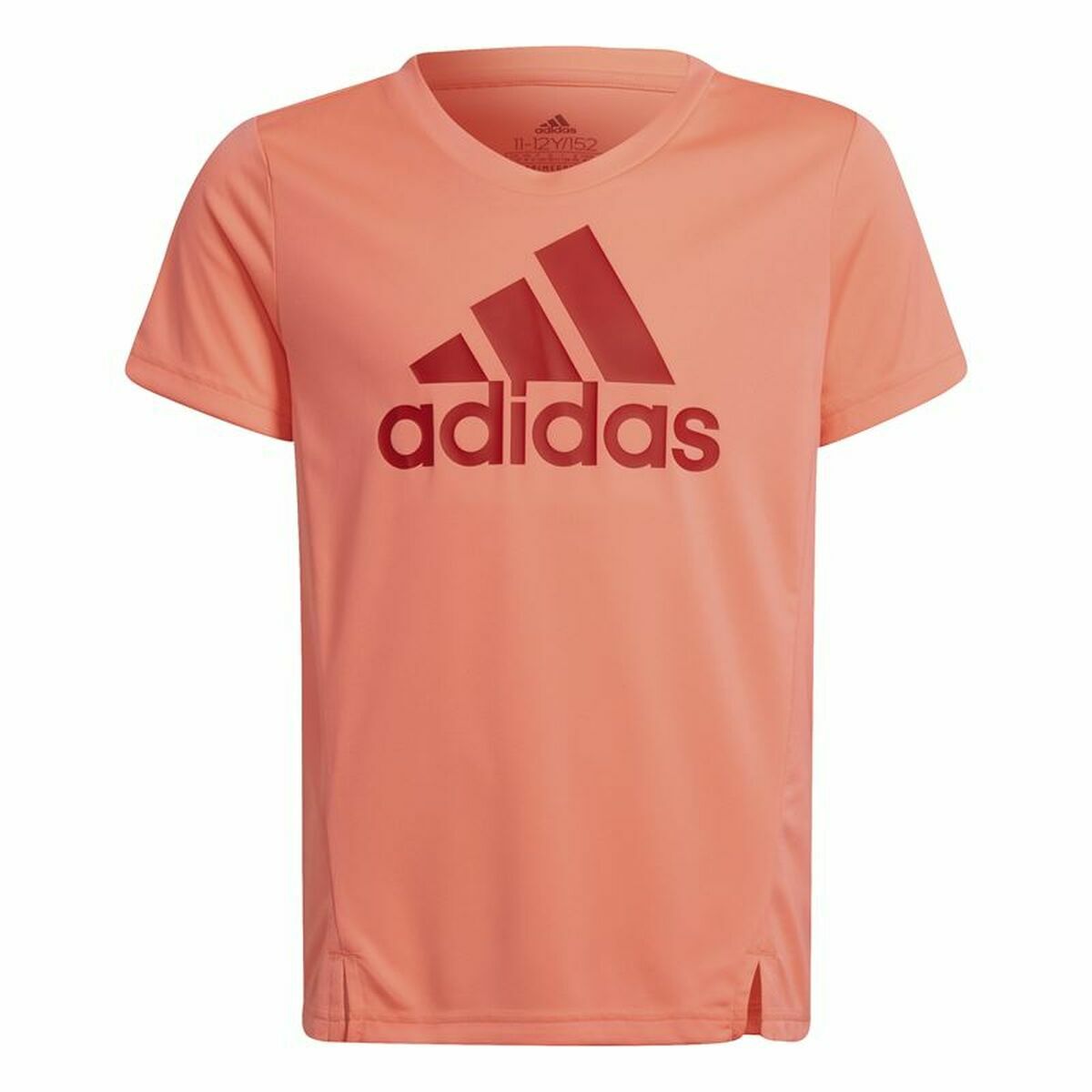 Child's Short Sleeve T-Shirt Adidas Designed to Move Salmon 7-8 Years