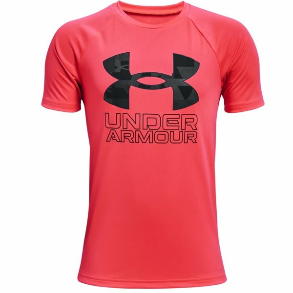 Children’s Short Sleeve T-Shirt Under Armour Tech Hybrid Red S