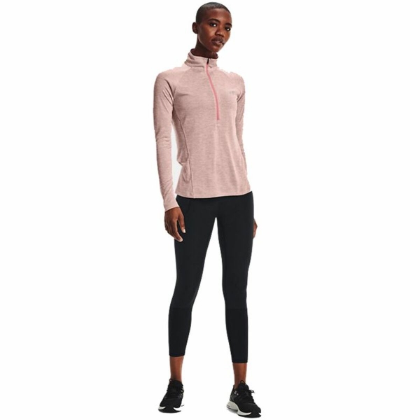 Women’s Short Sleeve T-Shirt Under Armour  Tech 1/2 Zip Pink L
