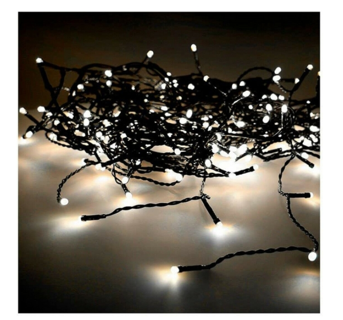 LED Curtain Lights EDM 71263 Easy-Connect 3,2 W Warm light Soft green 2 x 2 m