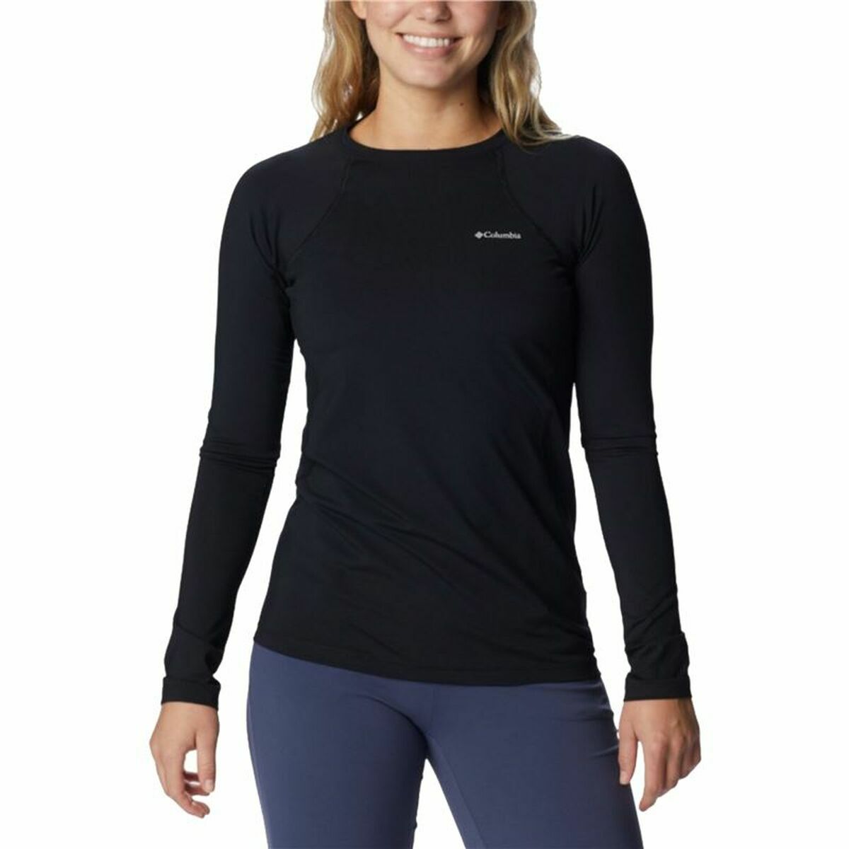 Women’s Long Sleeve T-Shirt Columbia Midweight Black XS XS