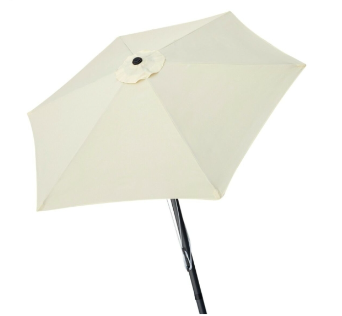 Sunshade Aktive 270 x 236 x 270 cm Ø 270 cm Steel Aluminium Cream
