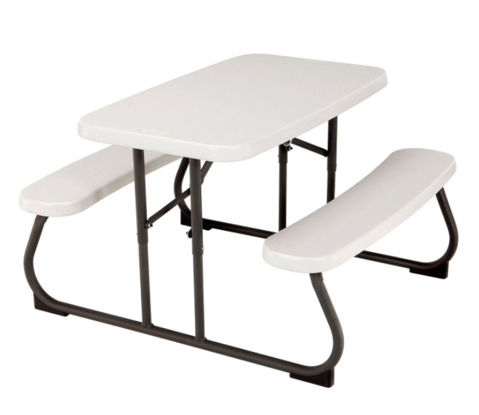Child's Table Lifetime Cream Foldable Picnic 82,5 x 53,5 x 90 cm Steel Plastic
