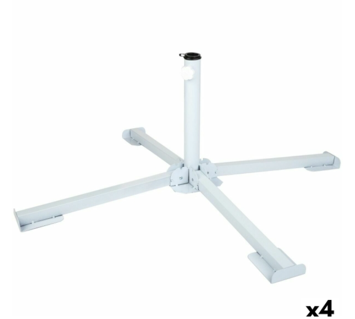 Base for beach umbrella Aktive White Plastic Sponge EPS 85 x 31 x 85 cm (4 Units)
