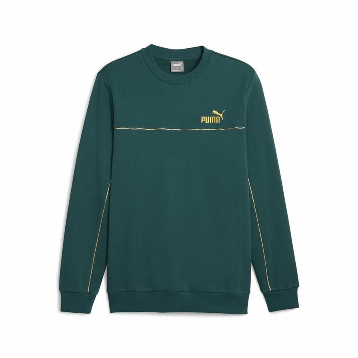 Men’s Sweatshirt without Hood Puma ESS+ Minimal Gold Cr Dark green M