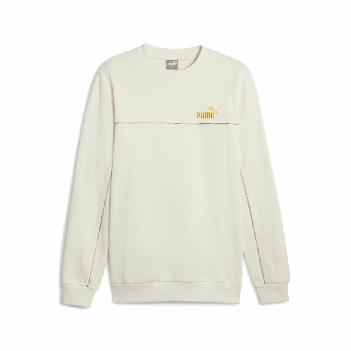 Men’s Sweatshirt without Hood Puma ESS+ Minimal Gold Cr Beige XL