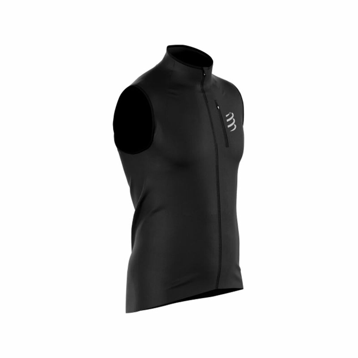 Men's Sports Gilet Compressport Hurricane Black L