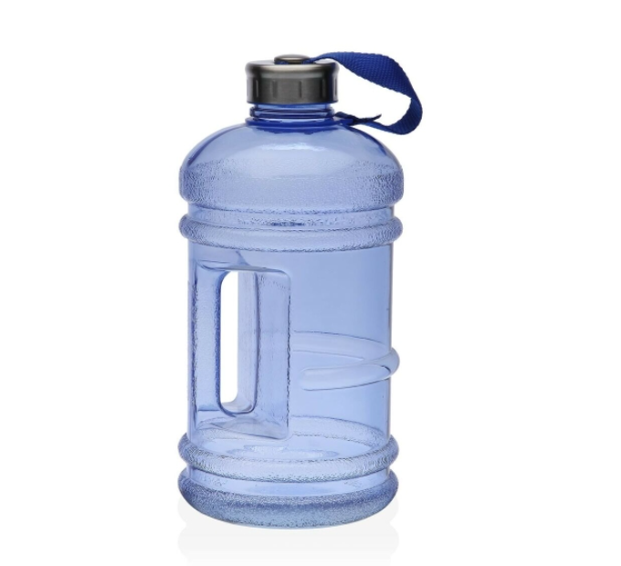 Bottle Versa Blue Silicone Polyethylene polystyrene 2 L 13 x 26 x 13 cm