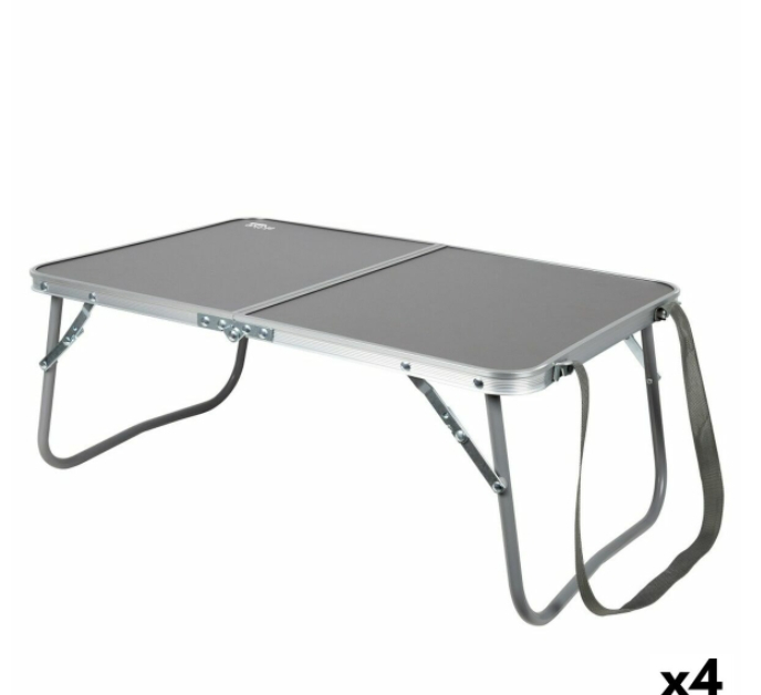 Folding Table Aktive Camping Anthracite 60 x 25 x 40 cm (4 Units)